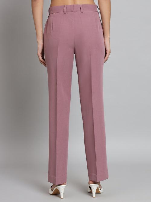 Regular Fit Trouser- Dusty Pink