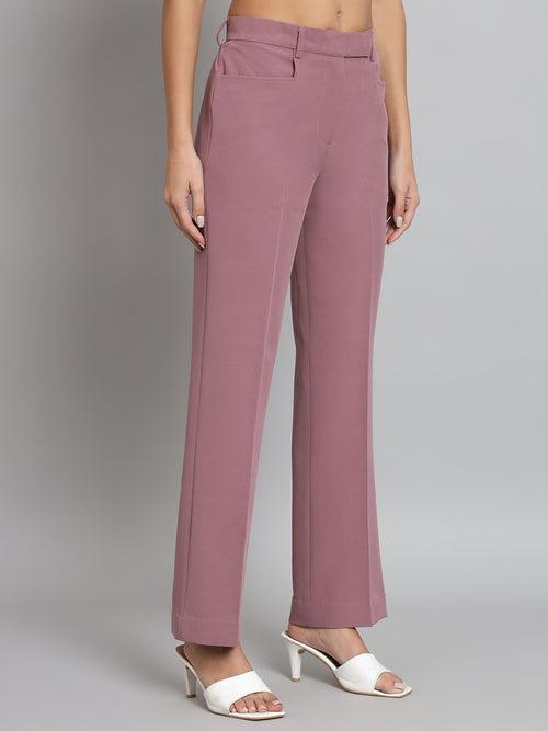 Regular Fit Trouser- Dusty Pink