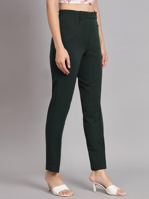 Regular Fit Comfort Trouser - Bottle Green