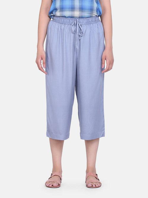 Rayon Culottes - Light Grey