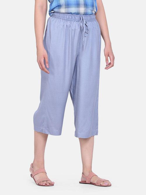 Rayon Culottes - Light Grey