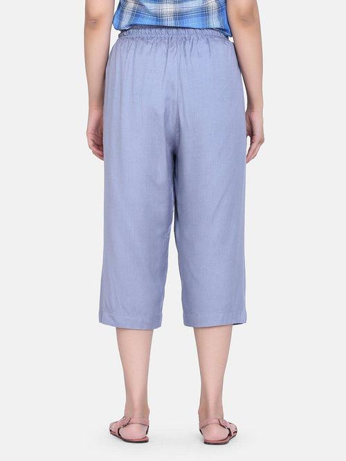 Rayon Culottes - Light Grey