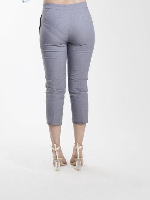 Cotton Stretch Half Pants - Grey