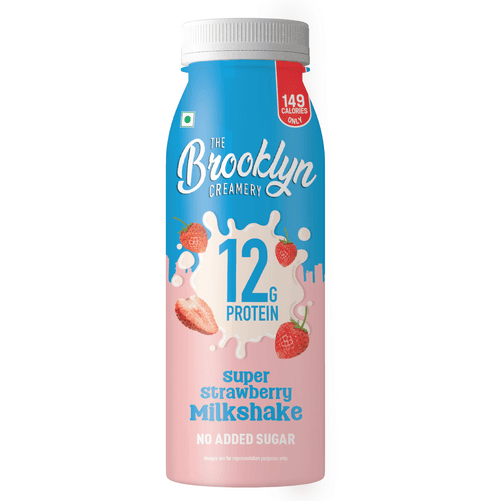 Super Strawberry Milkshake – 200ml (No added sugar, 12g protein)