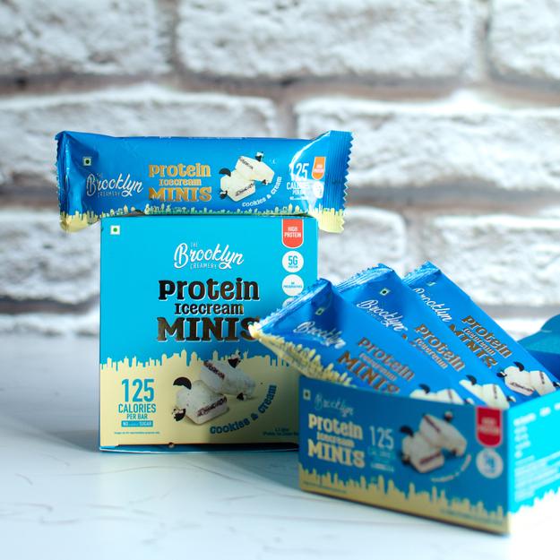 Cookies & Cream Protein Bar-Pack of 4(No added Sugar)