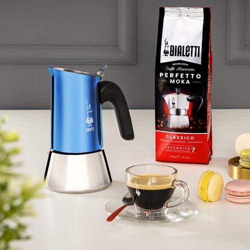 Bialetti Venus Induction Blue Stainless Steel Moka Pot