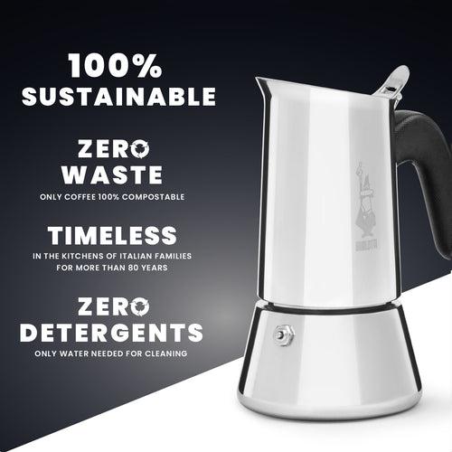 Bialetti Venus Induction Stainless Steel Moka Pot