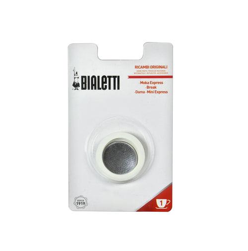 Bialetti Moka Express 3 Rubber Gasket + 1 Filter Plate