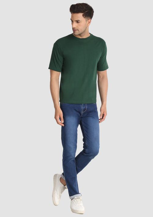 Dark Green Boxy Tee