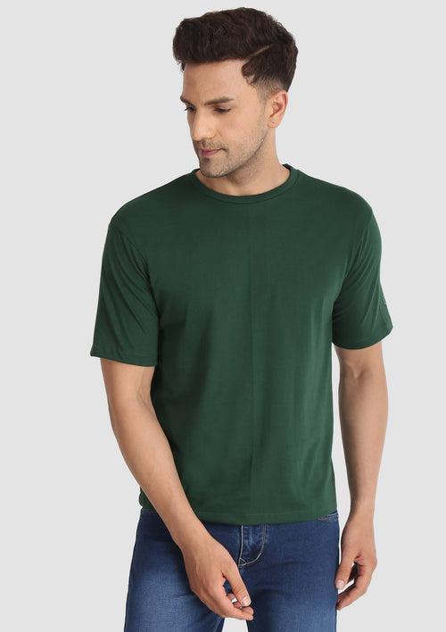 Dark Green Boxy Tee