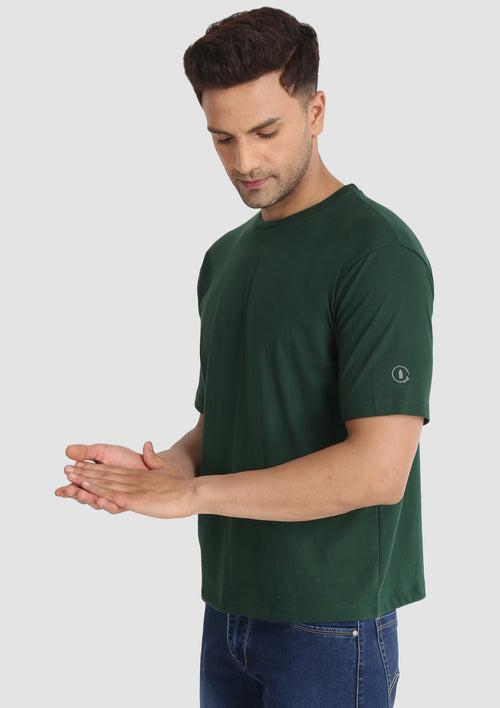 Dark Green Boxy Tee