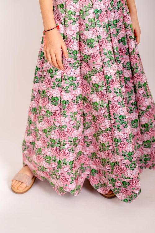 Kobi Pink Lehenga Kids