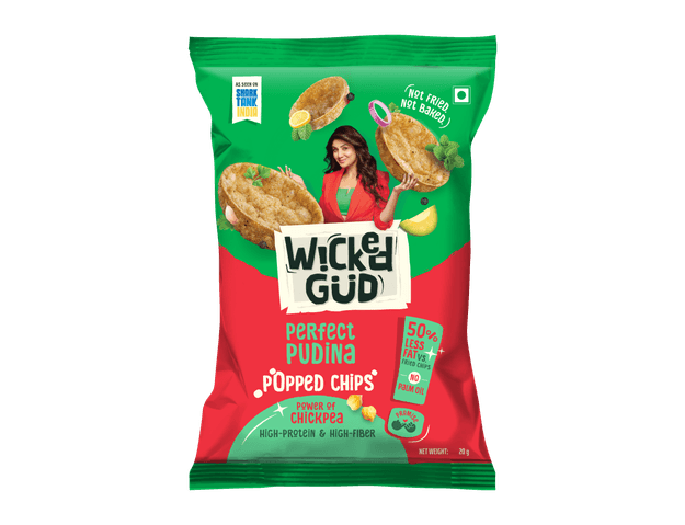 Chickpea Popped Chips - Perfect Pudina 20gm