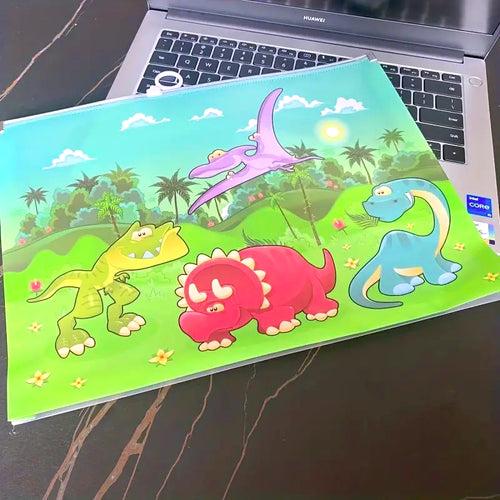 Dino A4 File Folder Zipper Bag