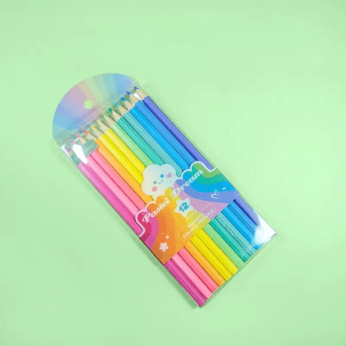 Rainbow Pastel Color Pencil Set of 12