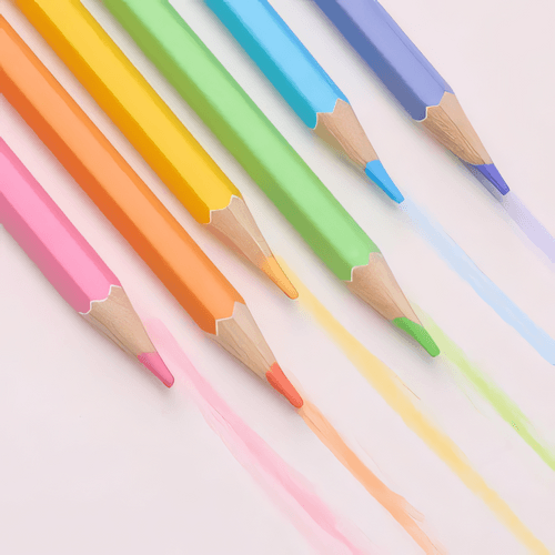 Rainbow Pastel Color Pencil Set of 12