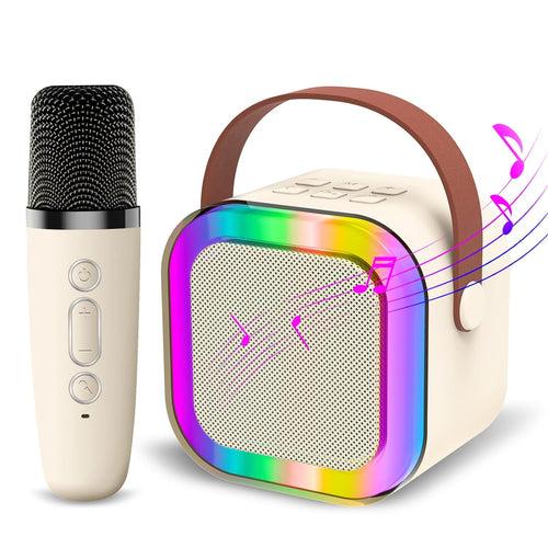 Mini Karaoke Speaker & Mic for Kids with RGB Light