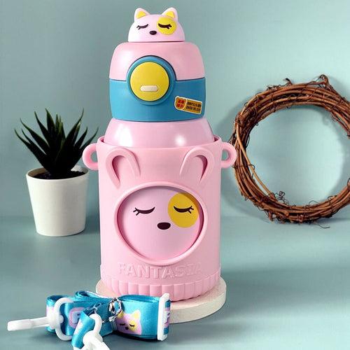 Cute Animal Design Sipper With Silicon Cover