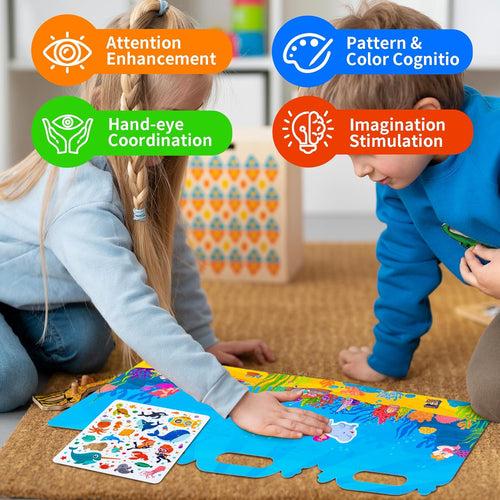 Children's Reusable Sticker Book | Educational Toys