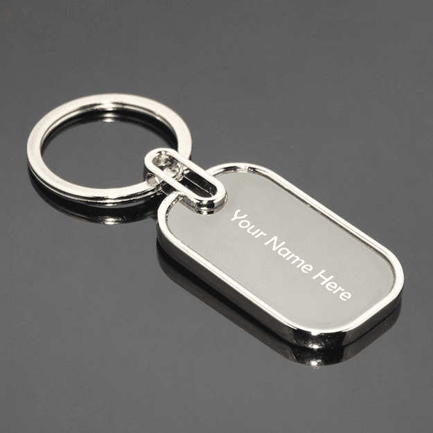 Personalized Metal Keychains - Round