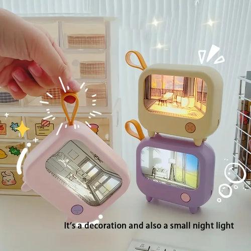 LED TV Painting Night Light | Home Decoration | Desk Lamp