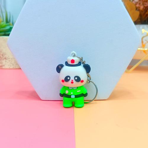 Police Officer Panda Keychain