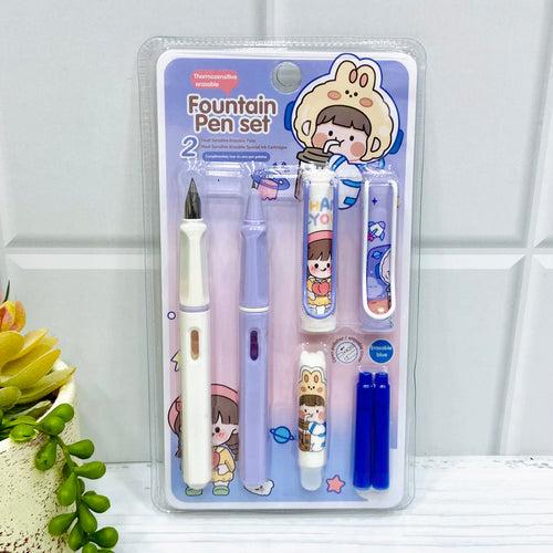 Kawaii Erasable Fountain Pen Set