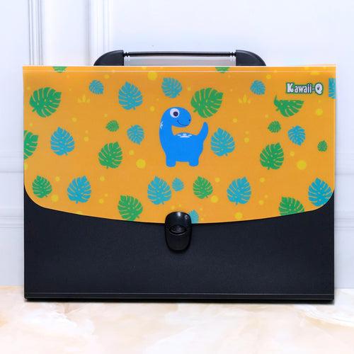 Dino File Folder With Handle And Push Lock! 🦕