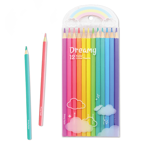 Rainbow Pastel Color Pencil Set of 12