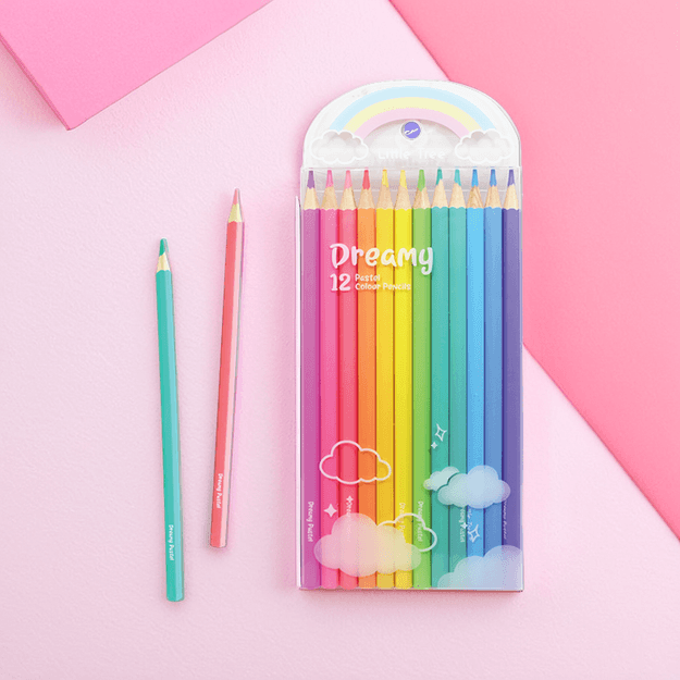 Rainbow Pastel Color Pencil Set of 12