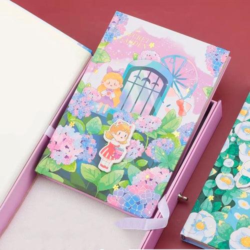 Secret Garden Notebook + Password Lock / Diary Padlock / Writing Book