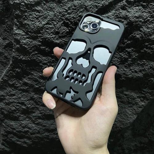 iPhone 15 Series Hollow Skull Design Case