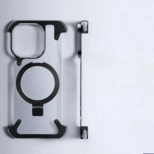 iPhone 14 Series Frosted Anti-Fall Magsafe Ring Stand Case