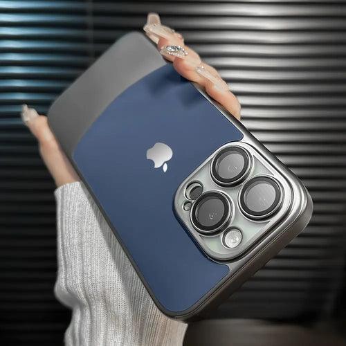 Premium Titanium Paint Dual Tone Case - iPhone