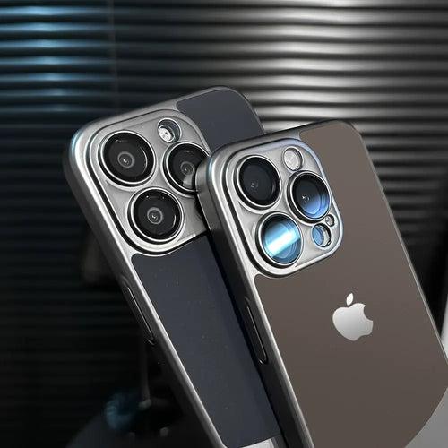 iPhone 14 Series Premium Titanium Paint Dual Tone Case