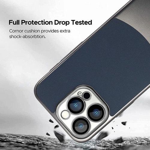 Premium Titanium Paint Dual Tone Case - iPhone