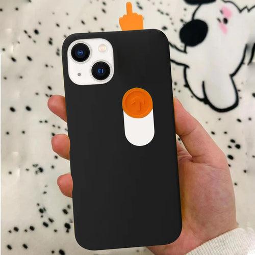 Funky Spoof 3D Finger Sliding Case - iPhone