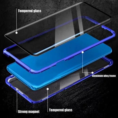 360° Metal Magnetic Double Side Glass Case - Xiaomi