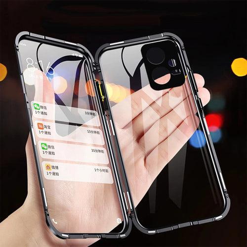 360° Metal Magnetic Double Side Glass Case - Xiaomi