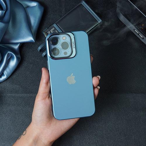 iPhone 14 Series Clear Camera Protector Hidden Stand Logo Case