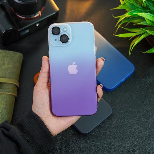 iPhone 14 Series Frosted Matte Gradient Back Case