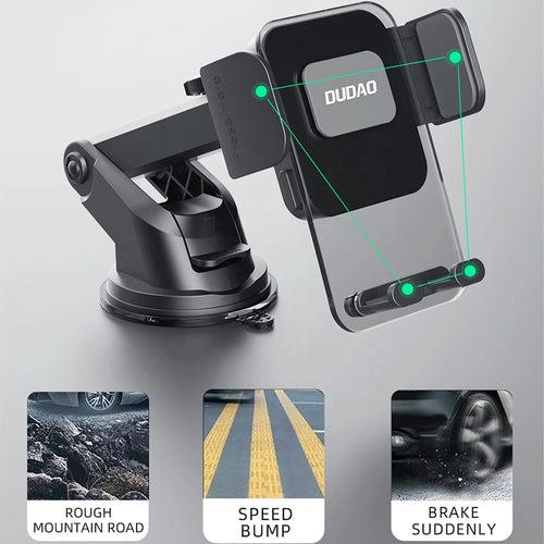 Flexi Grip Suction Cup Car Mount Phone Holder with Retractable Stand