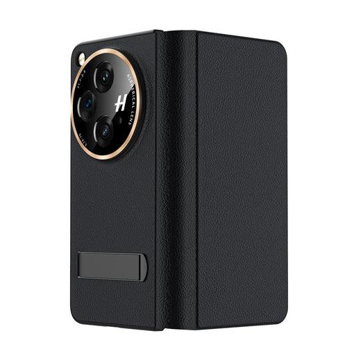 OnePlus Open Flip Book Premium Leather Bracket Case