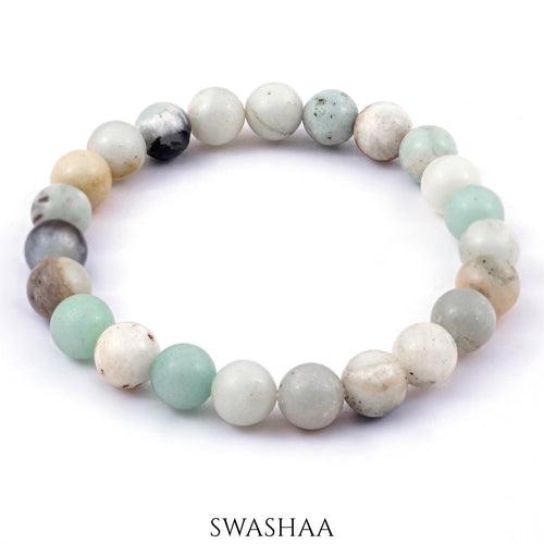 Amazonite Men's Beaded Bracelet