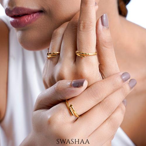 Estee 18K Gold Plated Ring