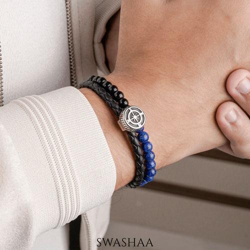 Kseas Men's Leather Bracelet