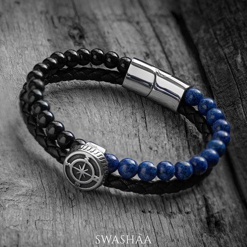 Kseas Men's Leather Bracelet