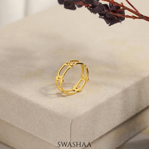 Levi 18K Gold Plated Ring