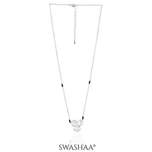 Malti Solitaire Silver Mangalsutra