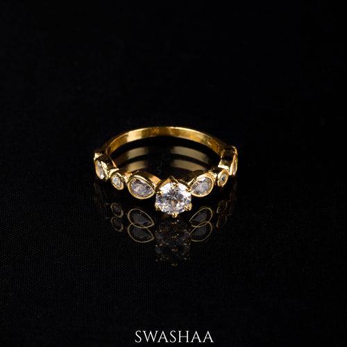 Saira 18K Gold Plated Ring